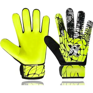 Soccer Goalie Gloves, Football Goalkeeper Gloves for  Boys Youth  Double Wrist Along 4mm Super Grip Palm