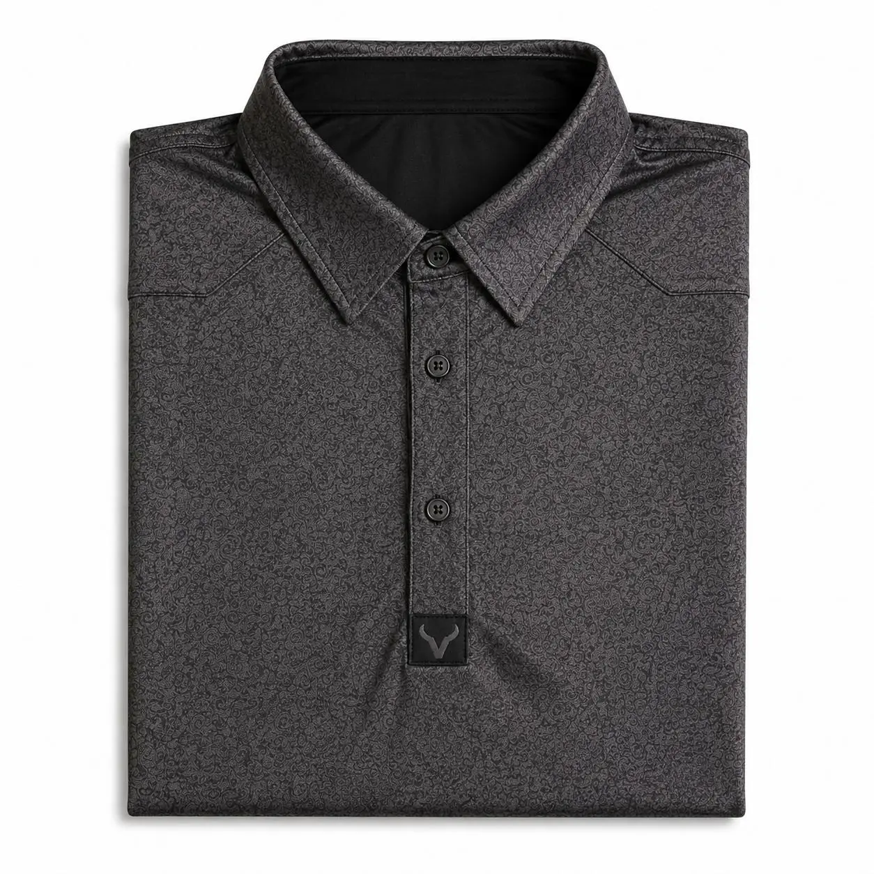 Vexil Brand - Western Pearl Snap Polo – Floral | Black