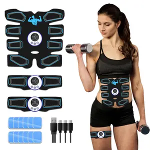 Ab Machine - Home Gym Abdominal and Core Muscle Stimulator, Rechargeable Abdominal Trainer, Quick Reduction of Belly Fat, Waist Trimmer Belt