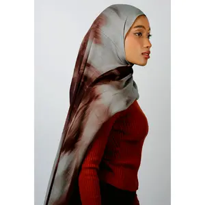 Cinnamon Storm Print Modal Hijab Head Scarf