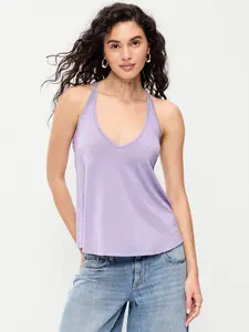 Old Navy Women's Strappy-Back Shimmer Swing Tank Top