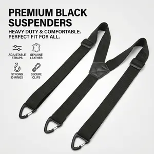 Hidden Suspenders for Men & Women  1.5" Wide, Under-Clothing Comfort | 3 Snap Loop, No-Slip Fit for All-Day Wear