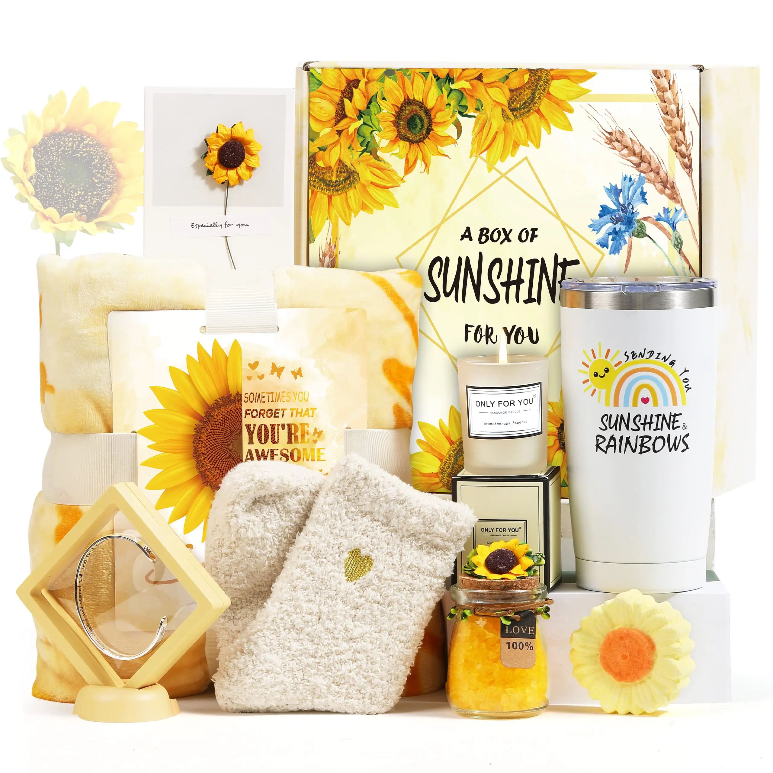 Sending Sunshine Sunflower Gift Basket