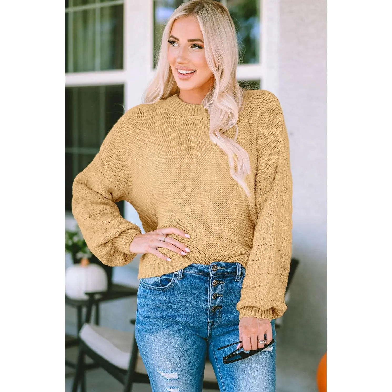 Lovely Lina Knit Sweater | Cream