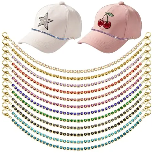 12 pcs Rhinestone Chains