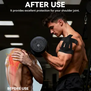 10-Pack Sports Bandage,Kinesiology Tape for Shoulder Pain Relief – Waterproof & Breathable Athletic Tape for Shoulder Support, Muscle Recovery & Sports Performance,Adjustable for Men And Women, Suitable for Outdoor Sports And Activities