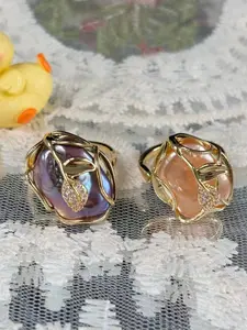 Natural Freshwater Pearl Ring, and Gloss, Plated, Fashion Personalized, Perfect Gift for Valentine's Day, Birthday, Anniversary, Wedding