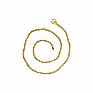 RELLY-JEWELRY TX002 Fashion Trends for Women or Men 3mm Width 70cm Length Twisted Chain Necklace