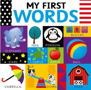 MY FIRST WORDS Paperback Picture Book, Animals, Ball