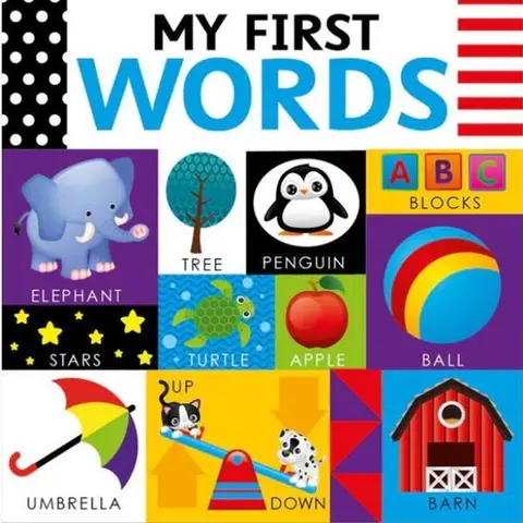 My First Words Animal-Themed Bright Paperback Picture Book - Early Reading, Kid Learning Activity, 150+ First Words Fun Book for Toddlers