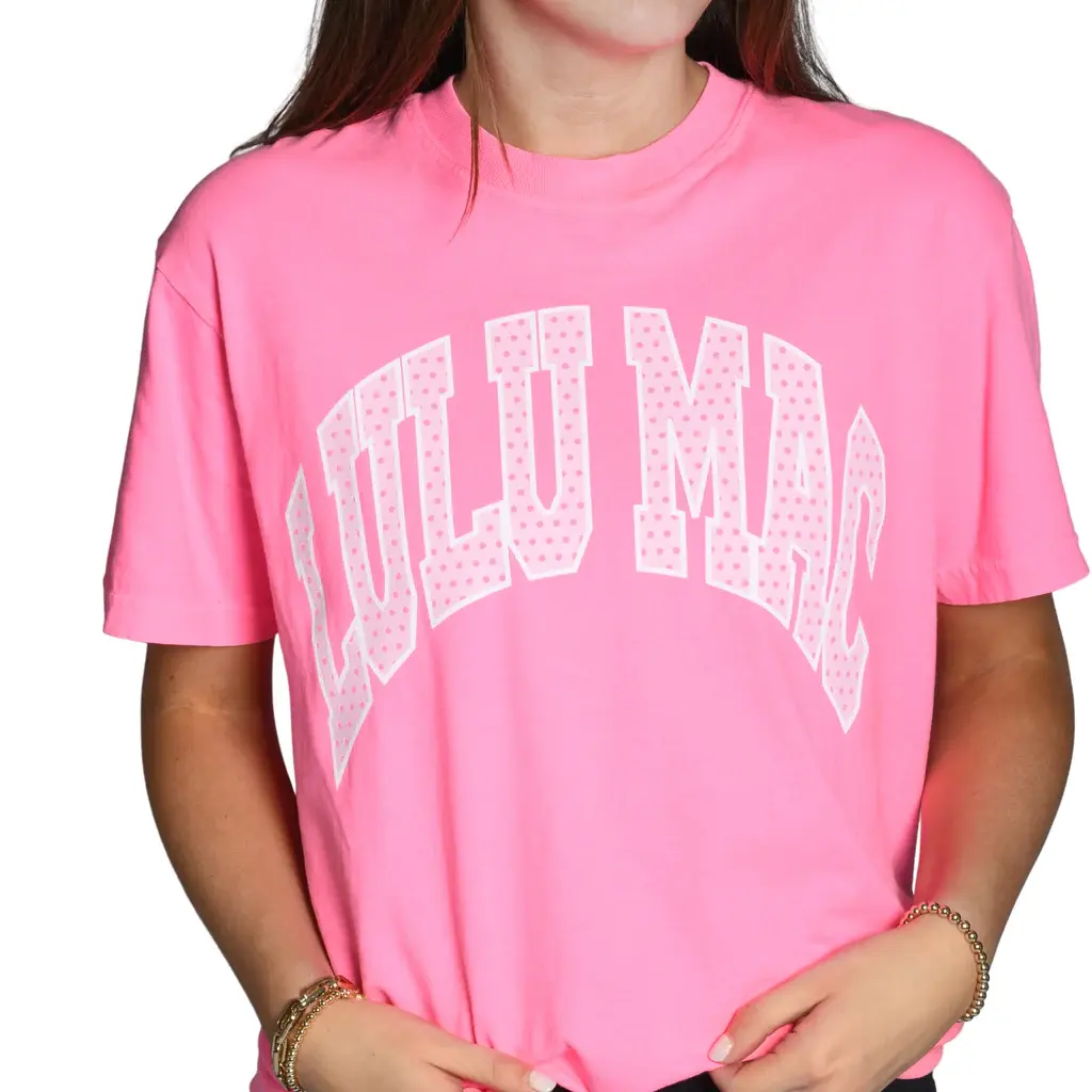 Girlie Girl Lulu Mac Polka Dot Comfort Colors T-Shirt