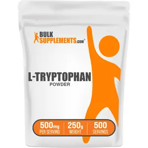 BulkSupplements - L-Tryptophan Powder - Immune - Stress Relief - 50g-500g - 500mg per Serving