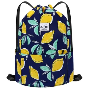 Drawstring Sports Backpack Lightweight Gym Yoga Sackpack Shoulder Rucksack Casual Outdoor Daypack for Women and Men