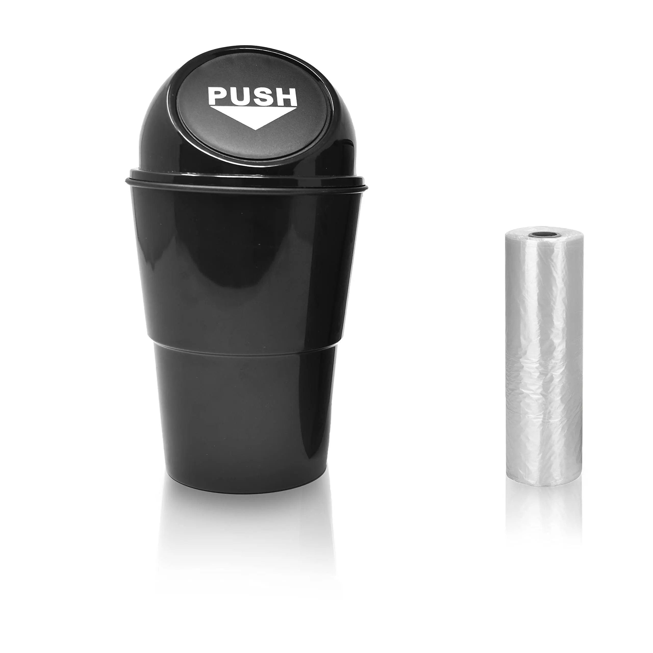 EcoNour Car Trash Can, Leakproof ABS Plastic Portable Mini Garbage Bin with Compact Fit and Odor Control for Car Interior Stowing & Tidying