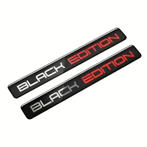 Black Edition 3D Car Body Badge Limited Edition Racing Sport Emblem Vehicle Exterior Decoration for Rear Trunk Side Fender for Car Motorcycle Sticker