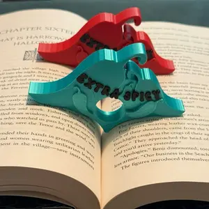 Extra Spicy Chili Pepper 3D Printed Page Holder for Books - Unique Design for Marking Pages