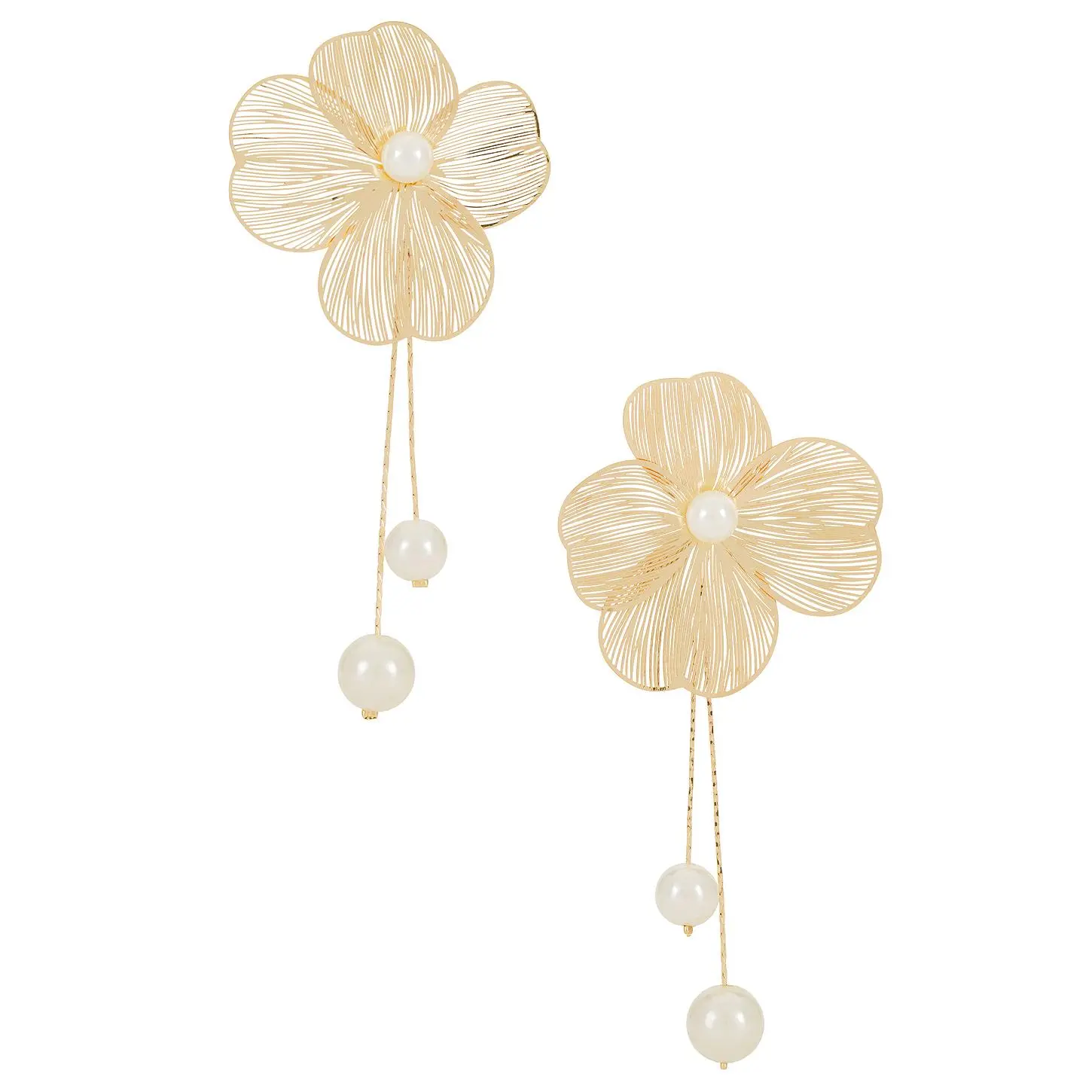 8 Other Reasons Florence Floral Earrings in Gold