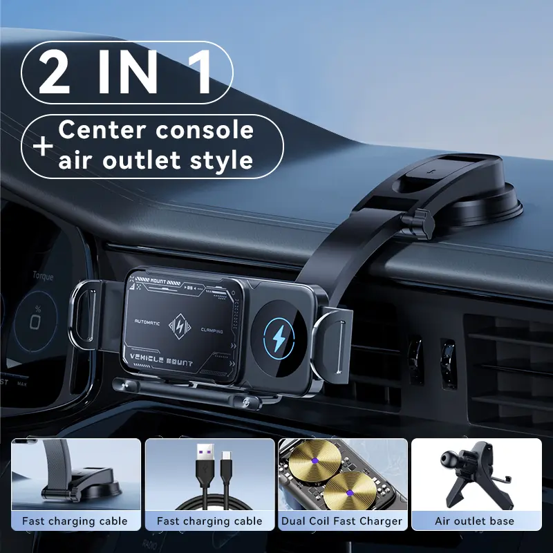 Air outlet + center console bracket