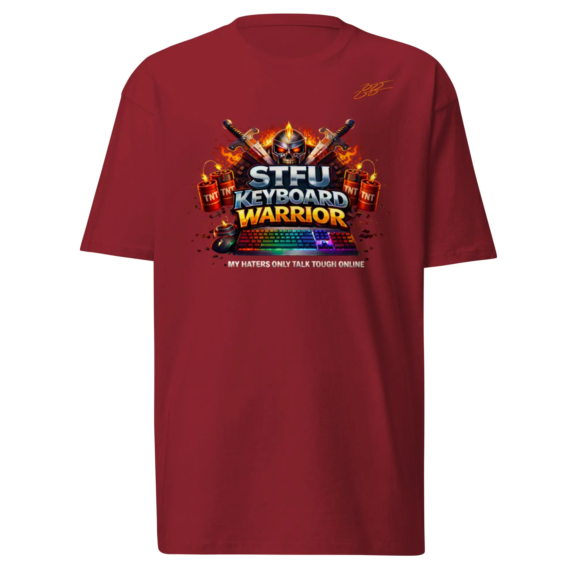 STFU Keyboard Warrior men’s premium heavyweight tee