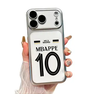 Translucent Matte Plastic Protective Smartphone Case with Mbappe No.10 Jersey Design, Lens & Screen Protectors, Tech Accessories for iPhone 11-17 Series (Plus, Pro, ProMax)