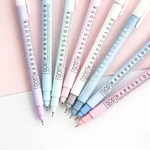 8/16pcs Multicolor Signature Pens Set, Cute Candy Color Student Office Fiber Nib Water Pens, Girls School Supplies, Writing Stationery