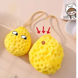 Honeycomb Mesh Bath Pouf, Soft Fluffy Durable Bath Sponge, Cute Home Shower Ball That Generates Rich Foam for Full Body Cleansing and Relaxing Bath Experience