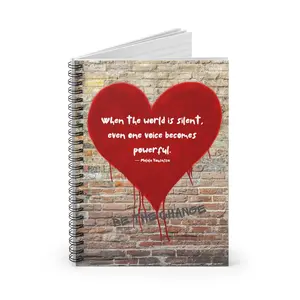 One Voice Spiral Notebook - Ruled budgetplanner jjknotebook notebooks for fun notebooks