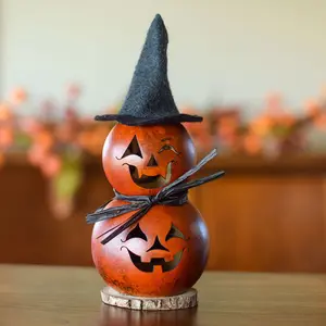 Hand-Crafted Witch Gourd - Harlow Tiny - Halloween Décor