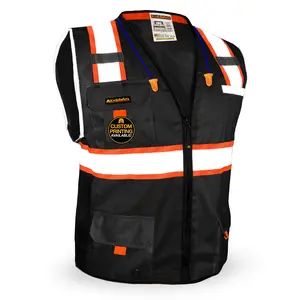 KwikSafety UNDERBOSS Safety Vest (11 POCKETS) Premium ANSI Class Unrated PPE Construction Industrial Work Gear - Model No.: KS3301UB