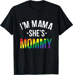Lesbian Mom Gift Gay Pride Im Mother Shes Mommy Lgbt TShirt 45701 4467