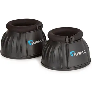 Shires ARMA Soft Top Over Reach Horse Boots - Neoprene Shock Absorbing Bell Boots - Multiple Sizes