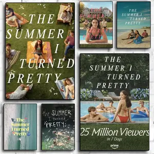 The S-Summer I Turned Pretty Poster HD Sticky Waterproof Wall Art | High Quality Print Aesthetic Home Living Bedroom Bathroom hallway Decor Trendy Room Decoration | Multiple Size Options Available