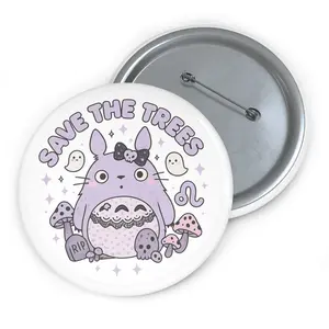 Save The Trees Toto Pin for Nature Lovers, Friends, Fun Party Favors, & Cute Collectibles