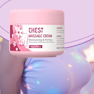 Bust Massage Cream, Breast Care Cream, Lifting Cream with Pueraria Root & Panax Ginseng Plant Extracts - Hydrating & Firming, Improves Skin Tone & Tightens Skin, Alcohol-Free, Non-Greasy Formula, Effective Lift, All Skin Types, Women'S Breast Care