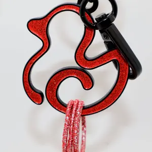 Red Lipstick No.67 Cheer Duck Keychain