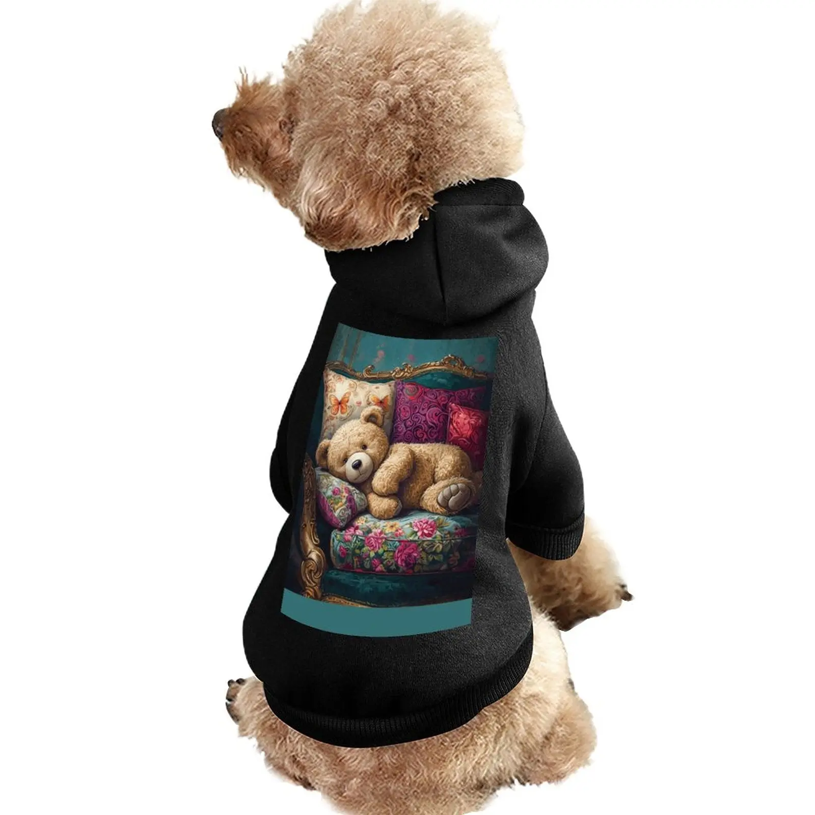 Custom Pet Hoodies-Partially Printed Pullover Sweatshirts