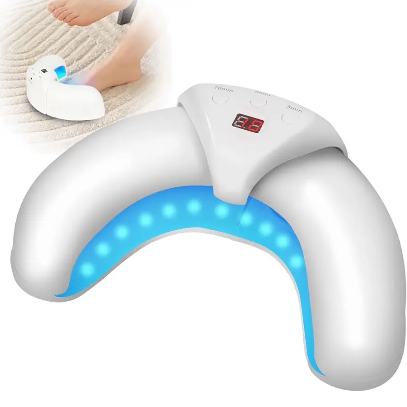 Nails Lamp - White Device with Blue LED Lights and Digital Display for Nails Care