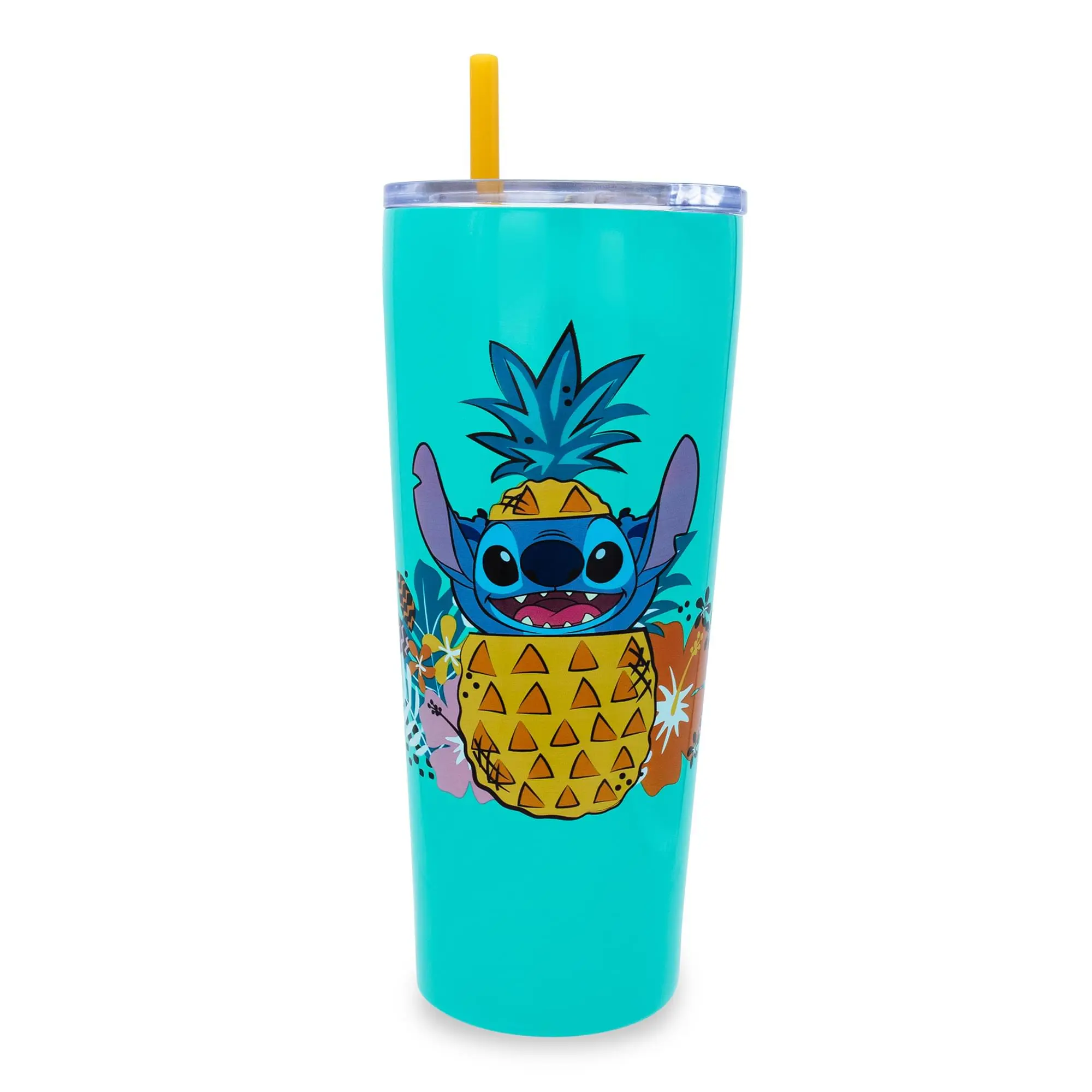 Silver Buffalo Disney Lilo & Stitch "Ohana Means Family" Double-Walled Stainless Steel Beverage Tumbler - Fun Collectible Cup for Entertainment Enthusiasts