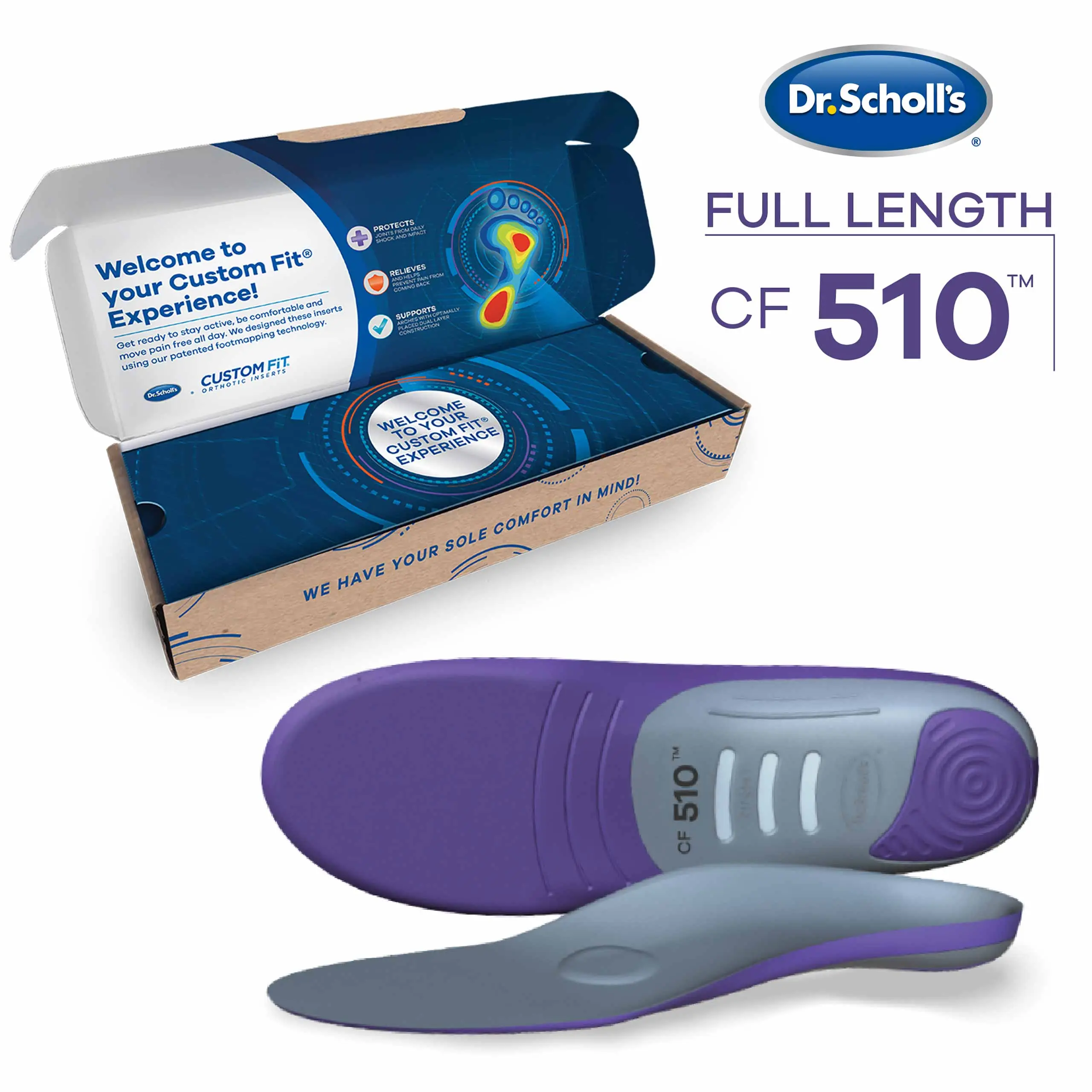 Custom FiT® Orthotic Inserts Full Length Custom FiT® Orthotic Inserts Full Length