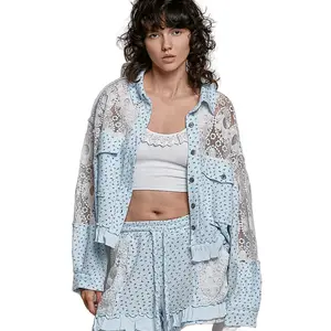 Harper Floral Lace Balloon Sleeve POL Jacket
