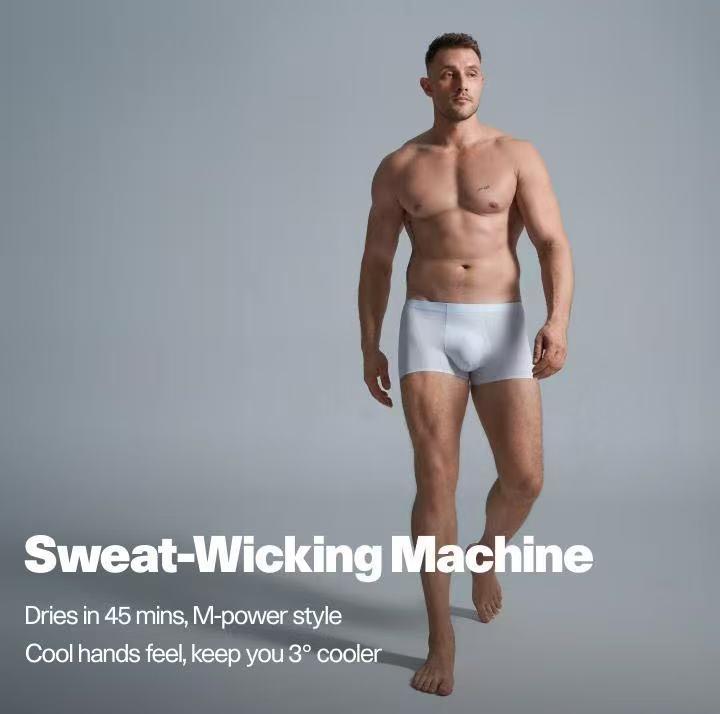 TexTale Airy Trunk - 2 pack Sweat-Wicking Zero-Feel Softness Stretch - Gym Plus Sizes Light Silky Touch High-Quality Skin-Friendly Underwear Menswear Man letters classic print casual Soft Breathable Cotton Boxer Briefs Cotton Boxer Briefs