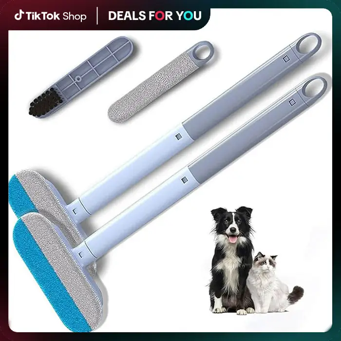 4 in 1 Pet Hair Removal Tool, Multi-functional, Reusable, Washable Lint Cleaner for Dog and Cat Hair, Gentle on Furniture, Effective on Carpets, Cloth