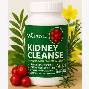 Natural Kidney Support – Herbal Kidney Cleanse with 21 Active Botanicals for Urinary & Bladder Wellness | Featuring Cranberry, Astragalus & Uva Ursi | 60 Veggie Capsules