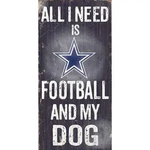 Fan Creations N0640 Dallas Cowboys Football And My Dog Sign