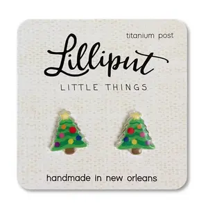 Christmas Tree Stud Earrings