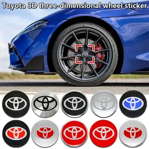 Hub modification cover sticker, car hub sticker, hub center decal, Wheel Decal, suitable for hub center decoration, suitable for Toyota Senna/Camry/Corolla/RAV4 Rongfang/Highlander and other models sold on the market
