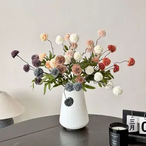 Artificial Snowball Velvet Ball Flowers, Perfect Mother's Day Gift, UV Resistant Indoor Outdoor Decor, Suitable for Valentine's Day, Christmas, Birthday