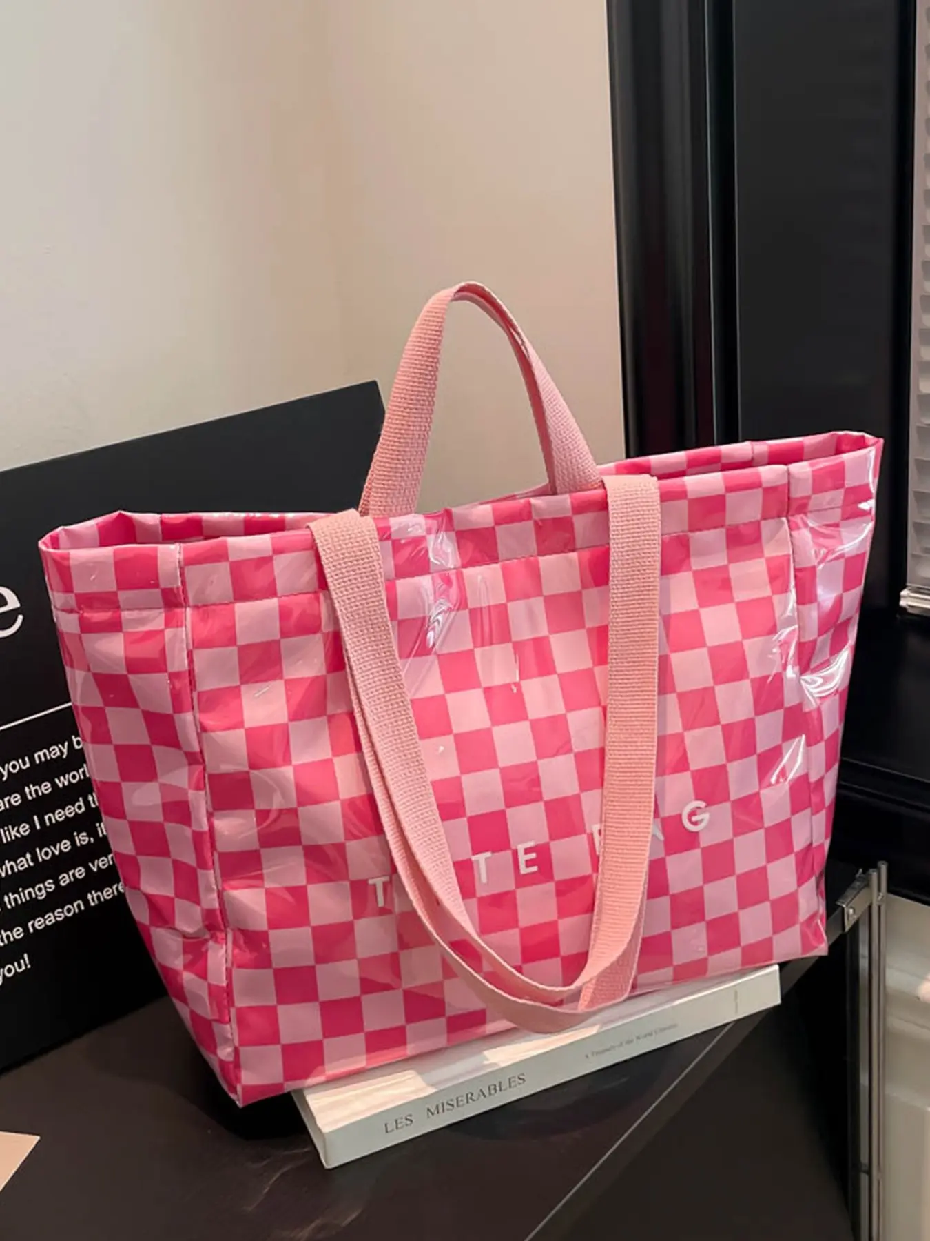 Women's Solid Color Tote Bag, Fashionable Large Capacity Shoulder Bag for Work & Daily Used, Casual Versatile High-quality Daily Bag, Stylish Tote Bag, Trendy Commuter Bag