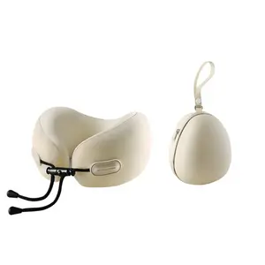 Portable Foldable Storage U Neck Pillow Soft Memory Foam Cervical Protection Pillow For Travel Nap