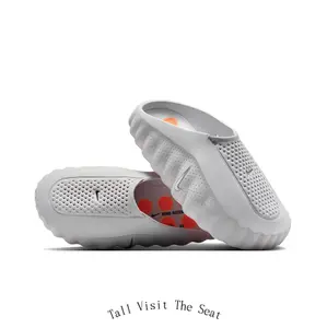 Light Gray Breathable Hollow-Out EVA Slides, Summer Quick-Dry Non-Slip Cloud Slippers, Lightweight Casual Beach Sandals for Men Women